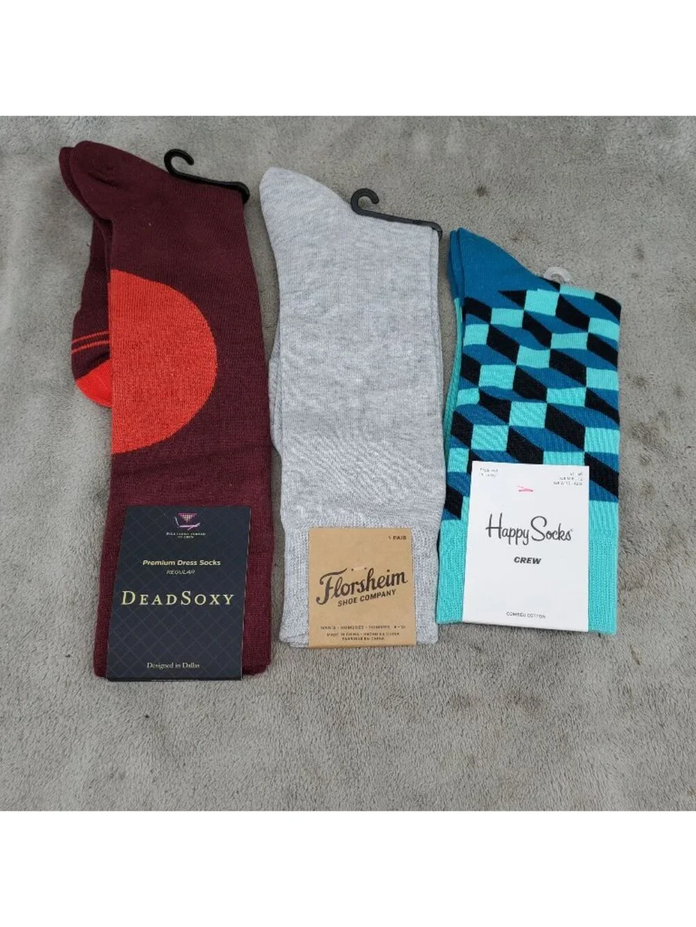 Sock Bundle Three Pack Mens One Size Three Pack of Crew Socks *NWT*